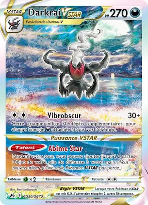 Darkrai VSTAR GG50 – Zénith Suprême Galerie Galaroise