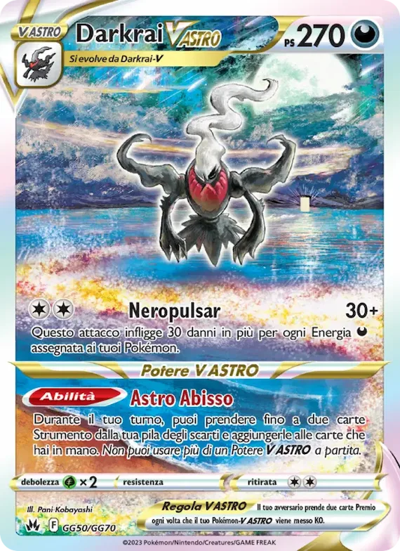 Darkrai V ASTRO GG50 – Zenit Regale Galleria di Galar