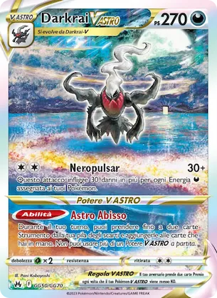 Darkrai V ASTRO GG50 – Zenit Regale Galleria di Galar