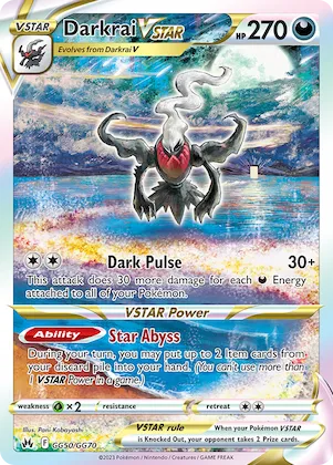 Darkrai VSTAR #GG50 – Crown Zenith Galarian Gallery