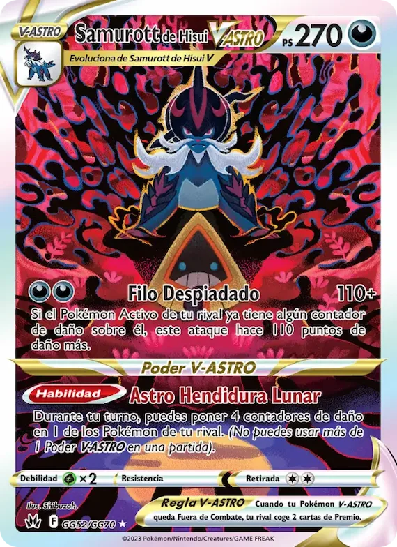 Samurott de Hisui V-ASTRO GG52 – Cenit Supremo Galería de Galar