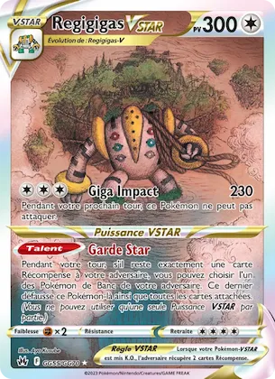 Regigigas VSTAR n° GG55 – Zénith Suprême Galerie Galaroise