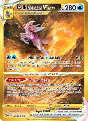 Palkia Originel VSTAR GG67 – Zénith Suprême Galerie Galaroise