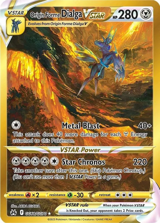 Origin Forme Dialga VSTAR #GG68 – Crown Zenith Galarian Gallery