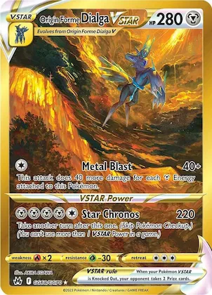 Origin Forme Dialga VSTAR #GG68 – Crown Zenith Galarian Gallery