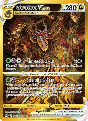Giratina VSTAR n° GG69 – Zénith Suprême Galerie Galaroise