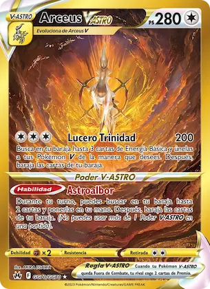 Arceus V-ASTRO GG70 – Cenit Supremo Galería de Galar