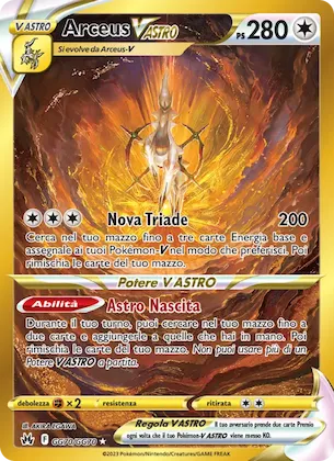 Arceus V ASTRO GG70 – Zenit Regale Galleria di Galar