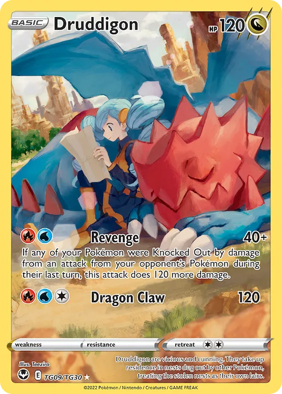 Druddigon #TG09 – Silver Tempest Trainer Gallery