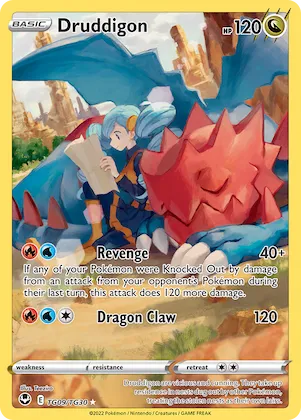 Druddigon #TG09 – Silver Tempest Trainer Gallery