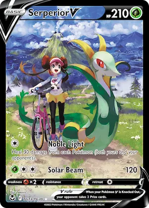 Serperior V #TG13 – Silver Tempest Trainer Gallery