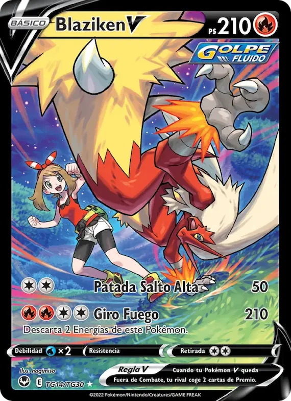 Blaziken V TG14 – Tempestad Plateada Galería de Entrenador