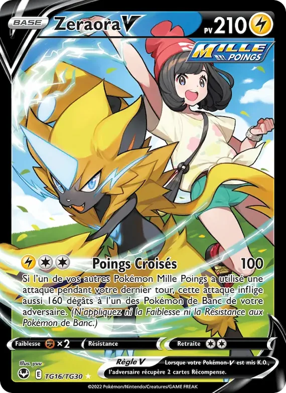 Zeraora V TG16 – Tempête Argentée Galerie de Dresseurs