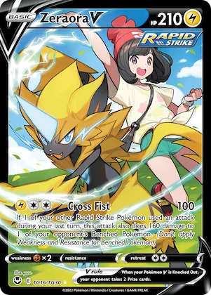 Zeraora V #TG16 – Silver Tempest Trainer Gallery