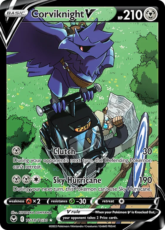 Corviknight V #TG18 – Silver Tempest Trainer Gallery
