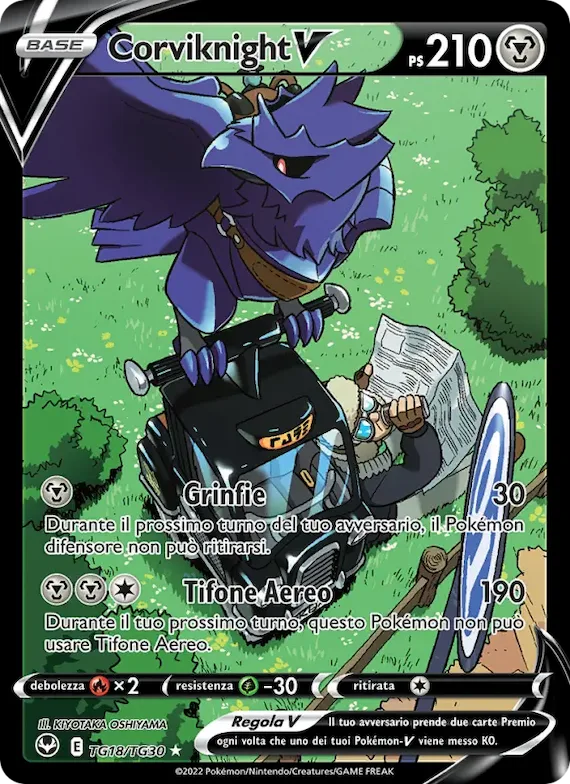 Corviknight V TG18 – Tempesta Argentata Galleria Allenatori