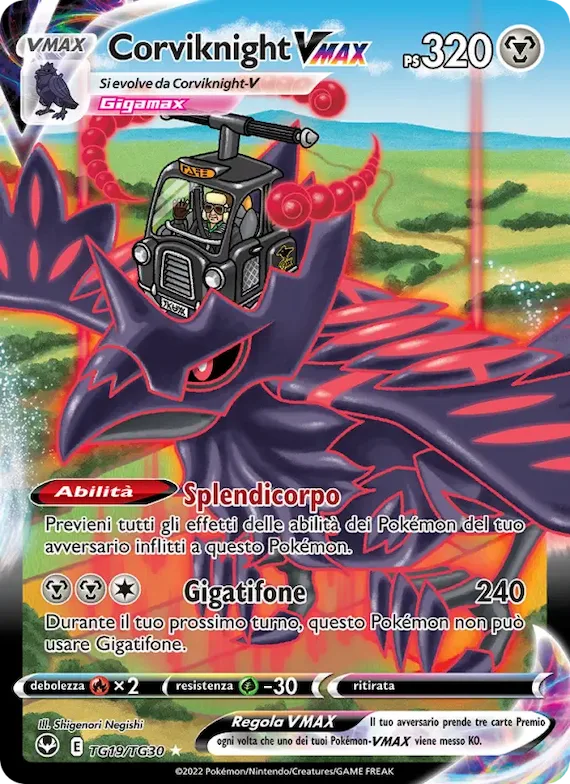 Corviknight VMAX TG19 – Tempesta Argentata Galleria Allenatori