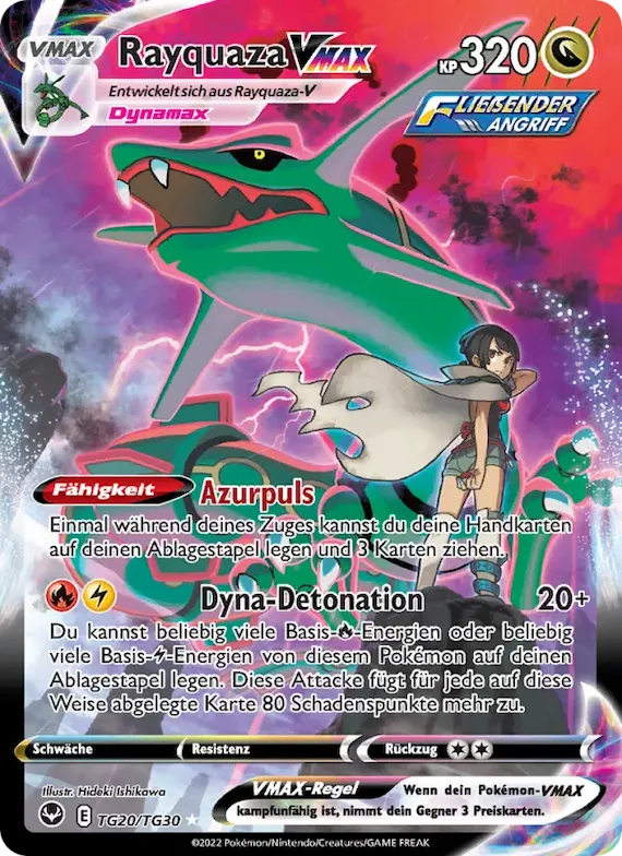 Rayquaza VMAX TG20 – Silberne Sturmwinde Trainer-Galerie