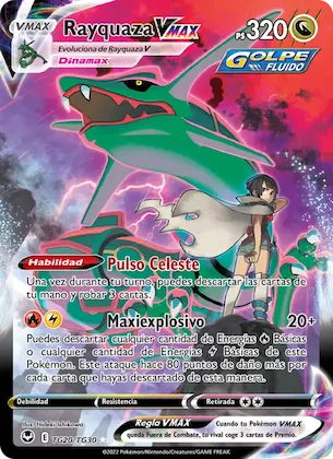 Rayquaza VMAX TG20 – Tempestad Plateada Galería de Entrenador