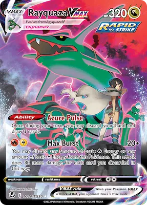 Rayquaza VMAX #TG20 – Silver Tempest Trainer Gallery
