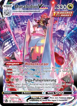 Duraludon VMAX TG21 – Silberne Sturmwinde Trainer-Galerie