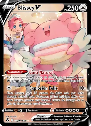 Blissey V TG22 – Tempestad Plateada Galería de Entrenador