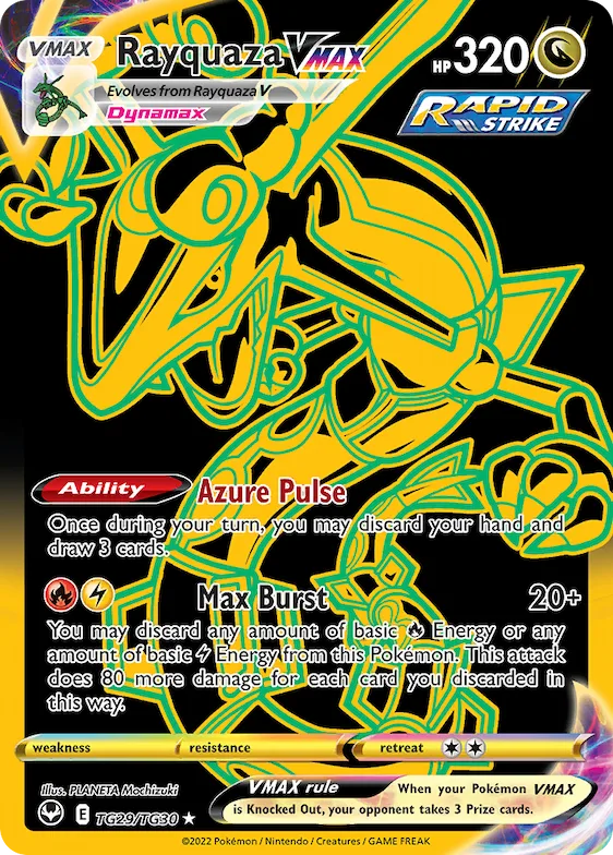 Rayquaza VMAX #TG29 – Silver Tempest Trainer Gallery