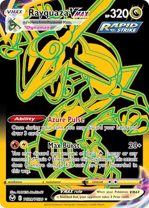 Rayquaza VMAX #TG29 – Silver Tempest Trainer Gallery