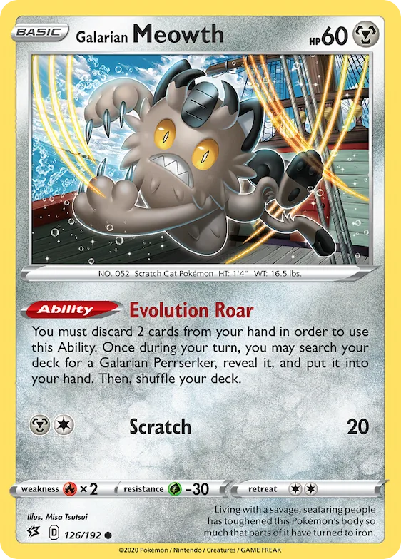 Meowth de Galar 126 – Rixa Rebelde