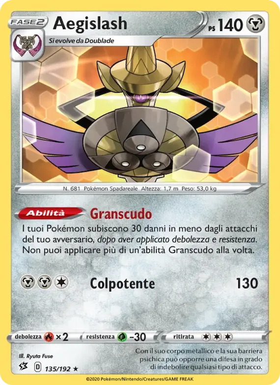 Aegislash 135 – Fragore Ribelle