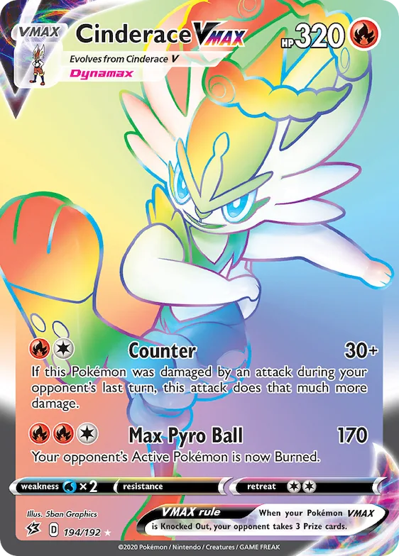 Cinderace VMAX #194 – Rebel Clash