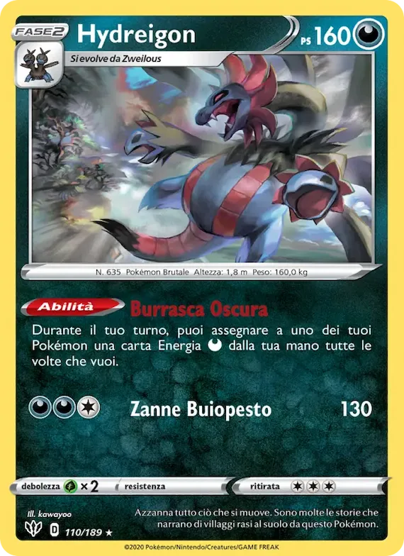 Hydreigon 110 – Fiamme Oscure