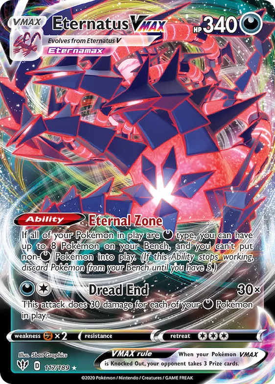 Eternatus VMAX #117 – Darkness Ablaze