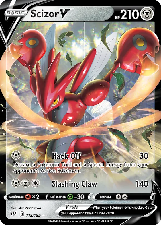 Scizor V #118 – Darkness Ablaze