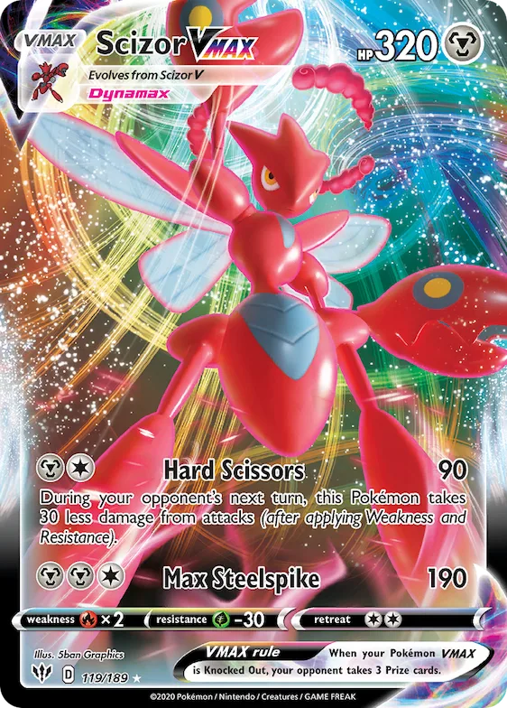 Scizor VMAX #119 – Darkness Ablaze