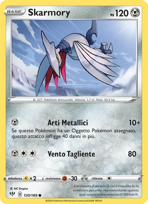 Skarmory 120 – Fiamme Oscure