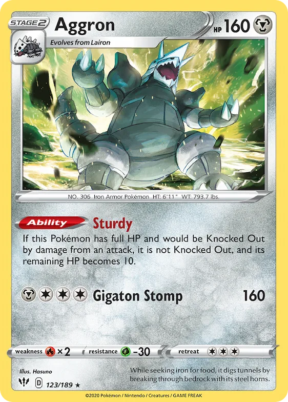Aggron #123 – Darkness Ablaze