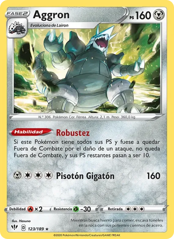 Aggron 123 – Oscuridad Incandescente