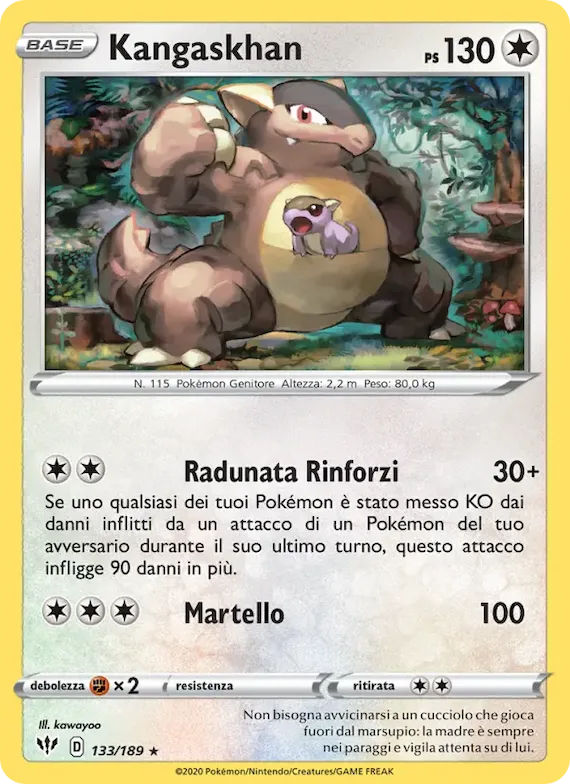 Kangaskhan 133 – Fiamme Oscure