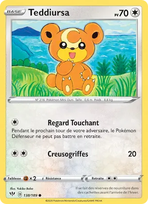 Teddiursa n° 138 – Ténèbres Embrasées