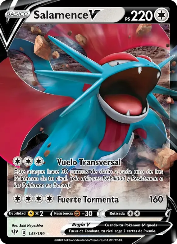 Salamence V 143 – Oscuridad Incandescente