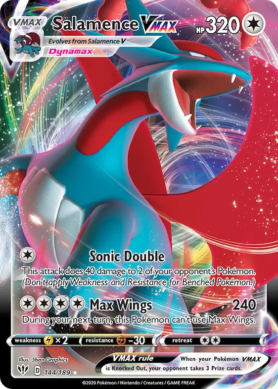 Salamence VMAX #144 – Darkness Ablaze