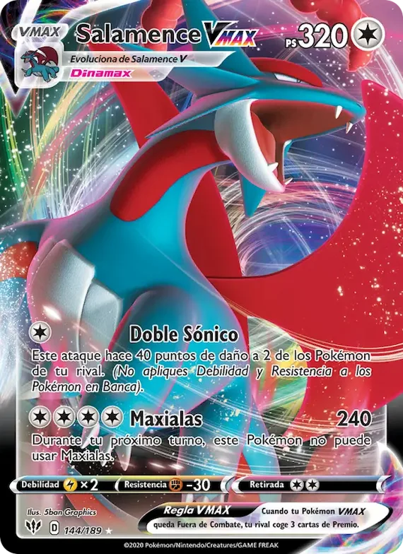 Salamence VMAX 144 – Oscuridad Incandescente
