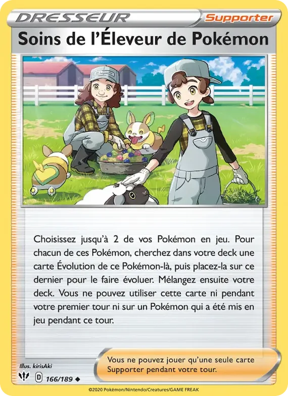 Soins de l'Éleveur de Pokémon 166 – Ténèbres Embrasées