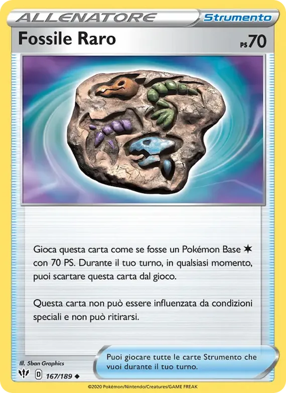 Fossile Raro 167 – Fiamme Oscure