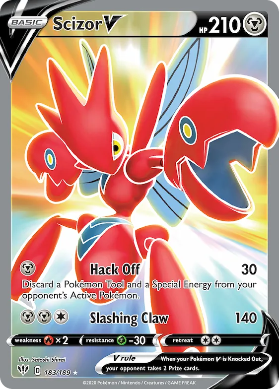 Scizor V #183 – Darkness Ablaze