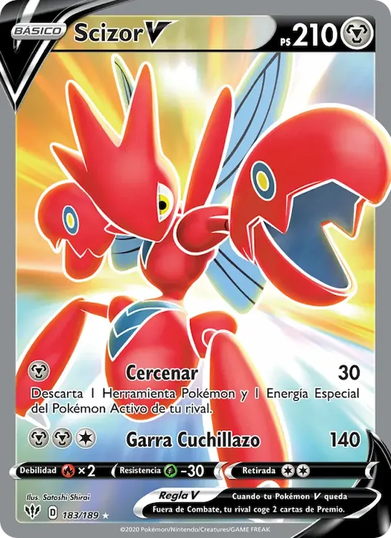 Scizor V 183 – Oscuridad Incandescente