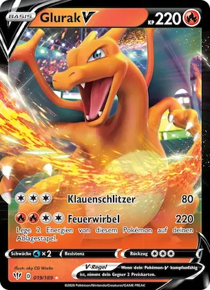 Glurak V 19 – Flammende Finsternis