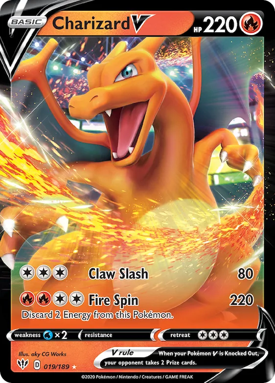 Charizard V #19 – Darkness Ablaze