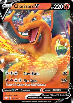 Charizard V #19 – Darkness Ablaze